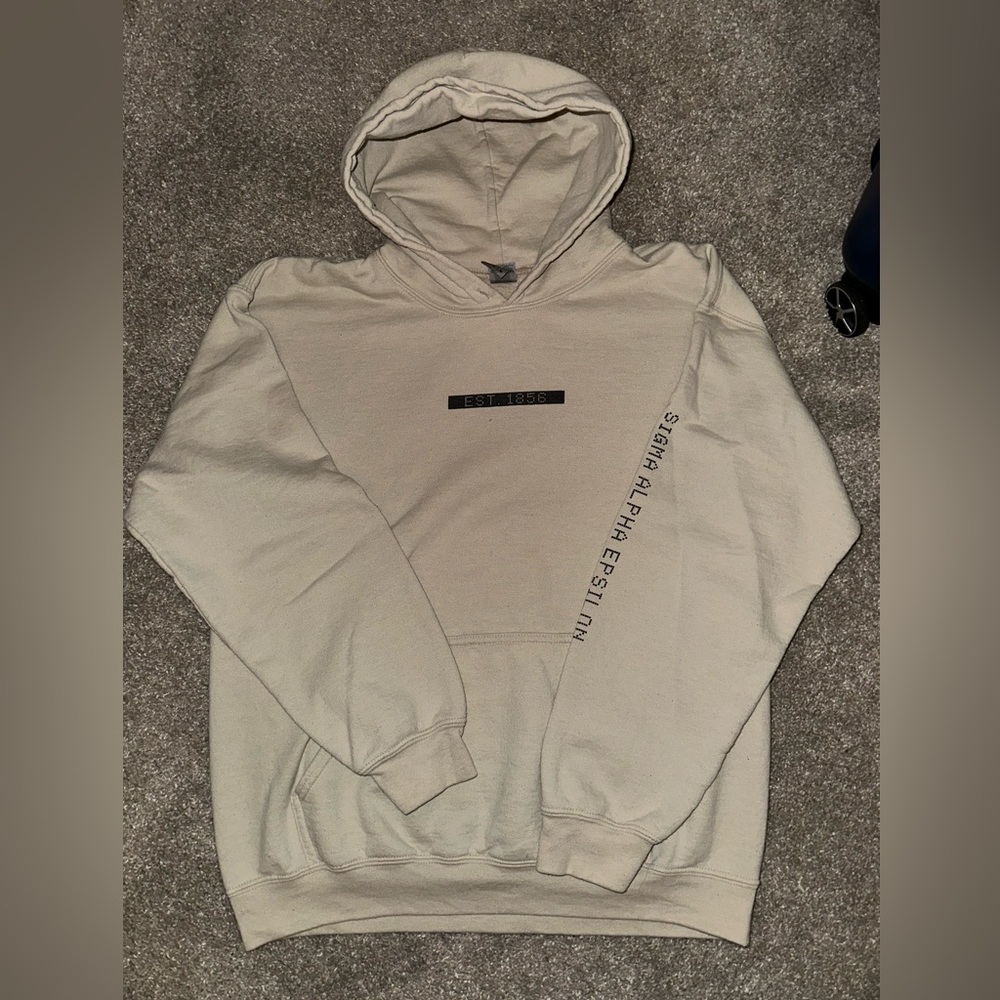 Tan SAE (sigma alpha epsilon) hoodie!